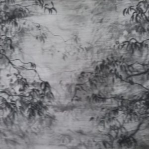 Qiongfei Zhang - Sans Titre - Encre sur toile - 90 X 140 cm