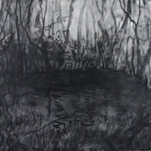 Qiongfei Zhang - Sans Titre - Encre sur toile - 90 X 140 cm
