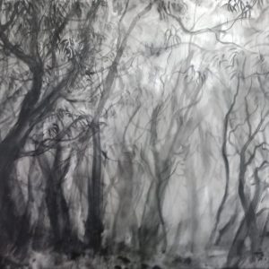 Qiongfei Zhang - Sans Titre - Encre sur toile - 90 X 140 cm