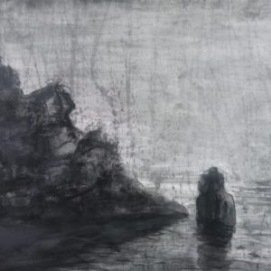 Qiongfei Zhang - Sans Titre - Encre sur toile - 90 X 140 cm