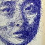 NGUYEN-Détails-Woman-Technique mixte sur papier- 80 x 60 cm