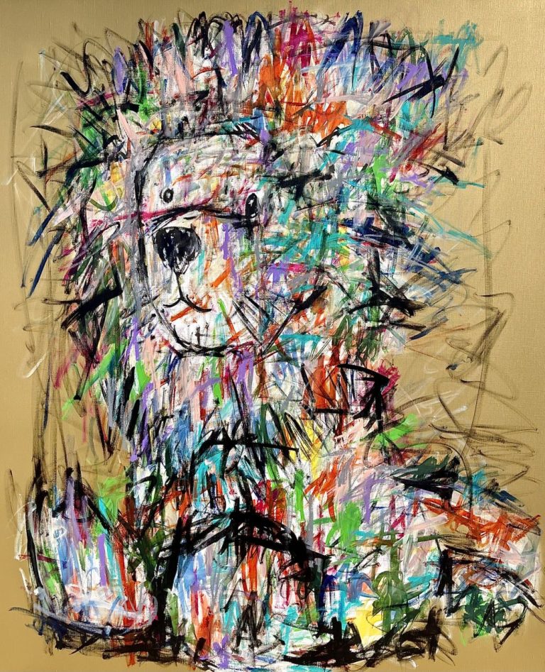 Kiko Le Lion HD (collection Doudous D’antan) 120×100 Cm