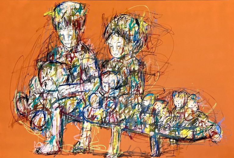 Kiko Sur Le Banc HD 195 X 130 Cm