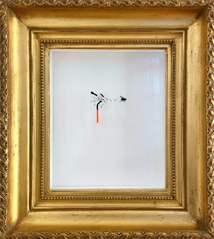 MANIOULOUX - Alumette - cadre ancien - 45 x 40 x 13cm