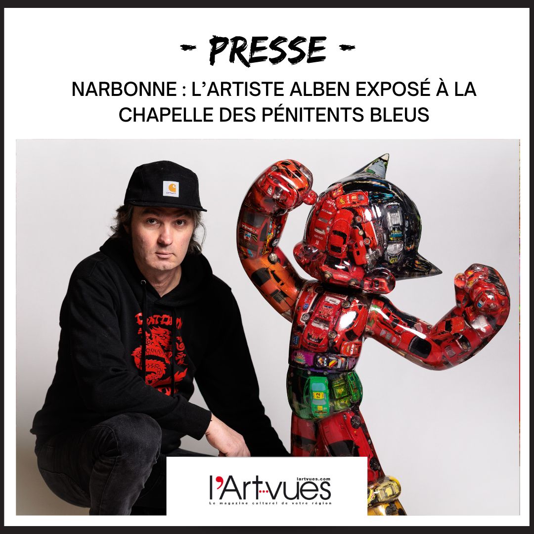 France Info Culture : "Alben marie la poupée Barbie et la Vénus de Milo dans ses sculptures en résine"