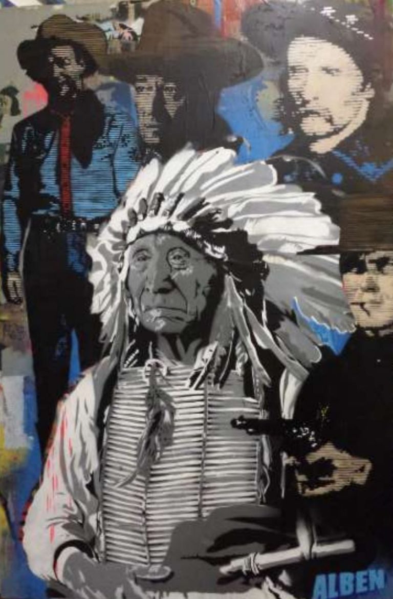 Indian And Cowboys 195 X 130 Cm