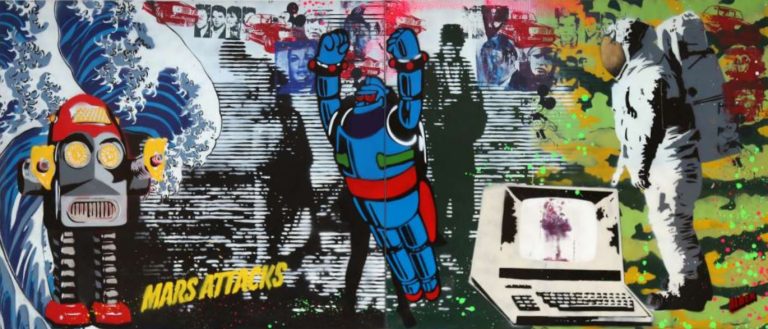 Mars Attack 125 X 290 Cm