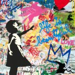 MR BRAINWASH Balloon Girl 127 X 96.5 Cm Technique Mixte Sur Papier