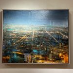 Quincoces Barcelona Desde El Carmel Huile Sur Bois 81 X 100 Cm (2)