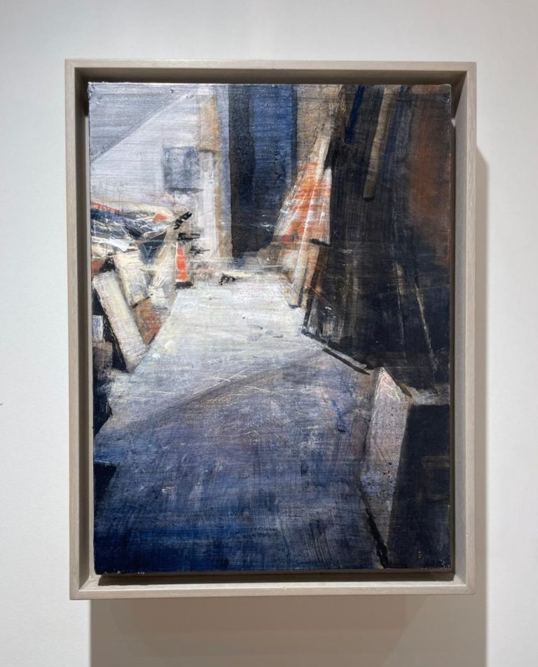 Quincoces Interior De Mi Estudio Huile Sur Bois 50 X 37 Cm (2)