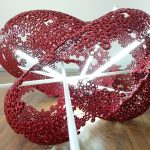 MARTI MORENO Eros Y Psique 150 X 120 X 190 Acier Galvanisé Peint (2)