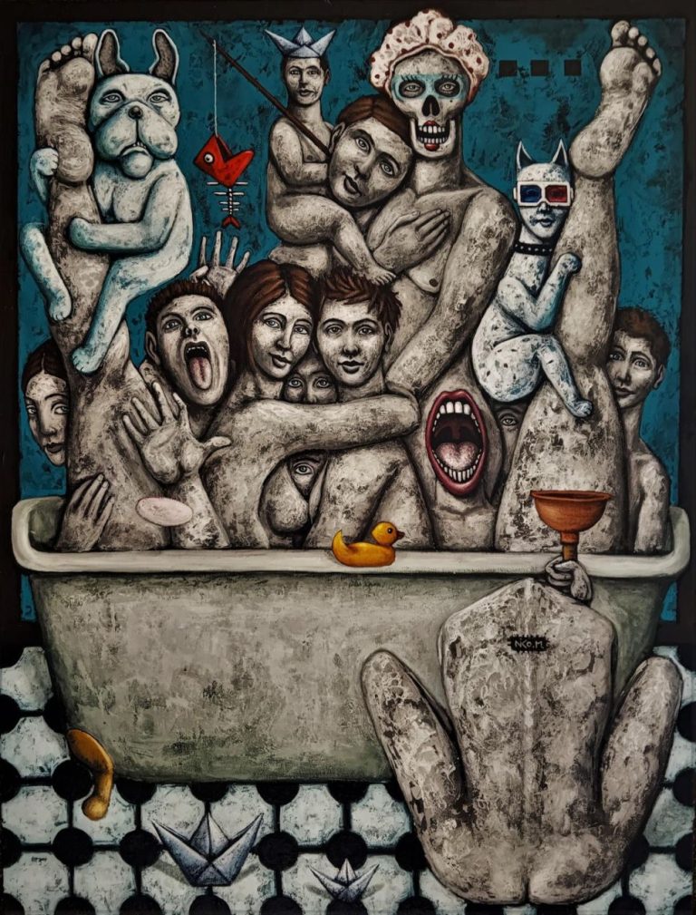 MONJO Obstruction 116 X 89 Cm (Vendu)