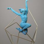 CODERCH & MALAVIA Tensegrity Dance (Patine Bleue) Bronze
