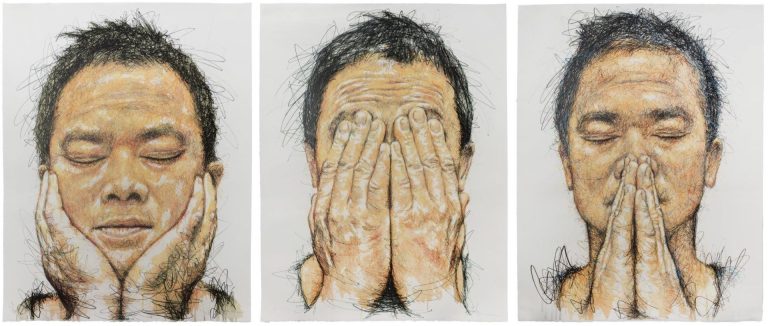 NGUYEN Hidden Triptyque Lithographie