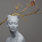 CODERCH & MALAVIA Hanami Bronze 131 X 48 X 64 Cm (1)