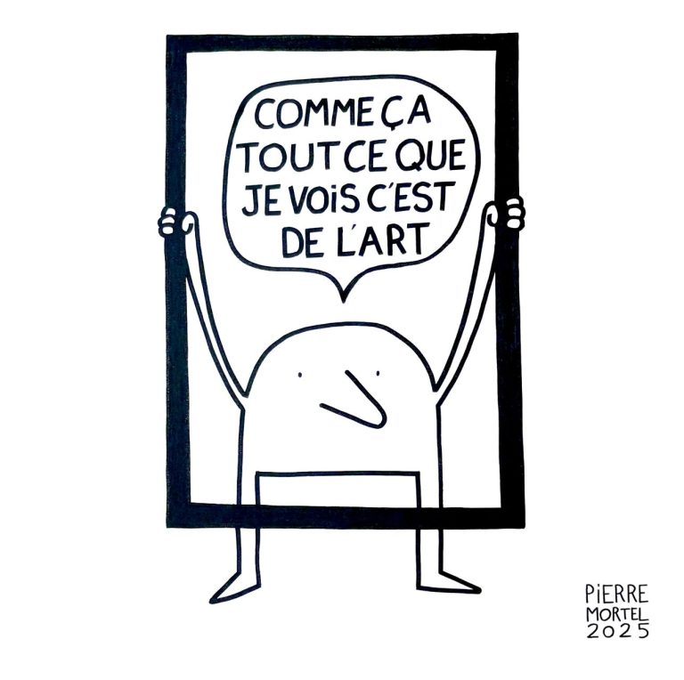 MORTEL Tout Ce Que Je Vois C’est De L’art Digigraphie 70 X 70 Cm